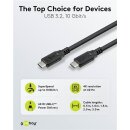 USB-C™-Kabel, USB 3.2, 60 W, 10 Gbit/s, Power Delivery, 1 m