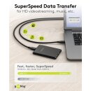 USB-C™-Kabel, USB 3.2, 60 W, 10 Gbit/s, Power Delivery, 1 m