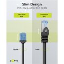 Ultraflexibles CAT 6A Patchkabel, slim, U/UTP, schwarz