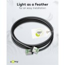 Ultraflexibles CAT 8.1 Patchkabel, slim, U/FTP, schwarz