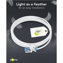 Ultraflexibles CAT 6A Patchkabel, slim, U/FTP, weiß