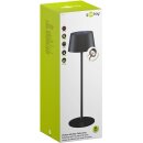 Kabellose LED-Tischleuchte Solar, schwarz