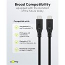 USB-C™-Kabel, USB4™, 100 W, 20 Gbit/s, Power Delivery, 1,5 m