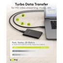 USB-C™-Kabel, USB4™, 100 W, 20 Gbit/s, Power Delivery, 1 m