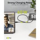USB-C™-Kabel, USB 3.2, 60 W, 5 Gbit/s, Power Delivery, 2 m
