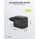 USB-C™ PD GaN Dual-Schnellladegerät Nano (20 W) schwarz