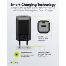 USB-C™ PD GaN Dual-Schnellladegerät Nano (20 W) schwarz
