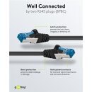 CAT 6A Patchkabel, S/FTP (PiMF), 2 m, schwarz, 10er-Set