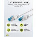 CAT 6A Patchkabel, S/FTP (PiMF), 2 m, weiß, 10er-Set