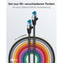 CAT 6A Patchkabel, S/FTP (PiMF), 2 m, Set in 10 Farben