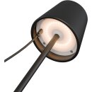Kabellose LED-Tischleuchte, schwarz