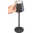 Kabellose LED-Tischleuchte, schwarz