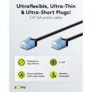 Ultraflexibles CAT 6A Patchkabel, slim, U/UTP, schwarz