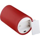 4er-Set LED-Echtwachskerzen, rot, inkl. 12x AAA (LR03)