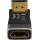 HDMI™-Winkeladapter 270° vertikal, 8K @ 60 Hz, vergoldet
