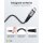 2in1 USB-Textilkabel, spacegrau/silber, 3 m