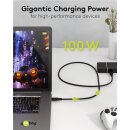 USB-C™-Kabel, USB4™, 100 W, 40 Gbit/s, Power Delivery, 1,5 m