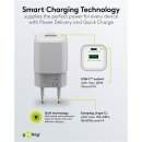 USB-C™ PD GaN Dual-Schnellladegerät Nano (20 W) weiß