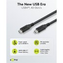 USB-C™-Kabel, USB4™, 240 W, 40 Gbit/s, Power Delivery, 1,5 m