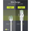 Ultraflexibles CAT 8.1 Patchkabel, slim, U/FTP, weiß