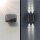 LED-Solar-Wandleuchte Quadros, schwarz