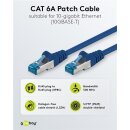 CAT 6A Patchkabel, S/FTP (PiMF), 5 m, blau, 10er-Set