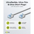 Ultraflexibles CAT 6A Patchkabel, slim, U/FTP, grau