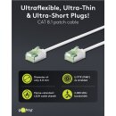Ultraflexibles CAT 8.1 Patchkabel, slim, U/FTP, weiß