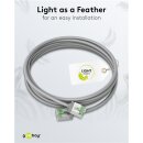 Ultraflexibles CAT 8.1 Patchkabel, slim, U/FTP, grau
