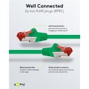 CAT 6 Patchkabel, S/FTP (PiMF), 2 m, grün, 10er-Set