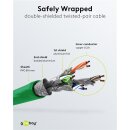 CAT 6 Patchkabel, S/FTP (PiMF), 2 m, grün, 10er-Set