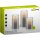 3er-Set LED-Echtwachs-Kerzen im Glas inkl. 10x AAA (LR03)