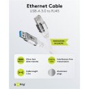 Ethernet-Kabel USB-A 3.0 auf RJ45, 1,5 m