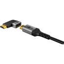 HDMI™-Winkeladapter 270° horizontal, 8K @ 60 Hz, vergoldet