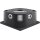 LED-Solar-Wandleuchte Rhombus, schwarz