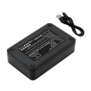Dual-Ladegerät - DF-CNE170UH für Canon LC-E17 / LC-E17C / LP-E17 - Input: 5 Volt 2A; Output: 8,4 Volt 600mA