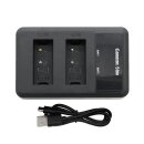 Dual-Ladegerät - DF-CNE170UH für Canon LC-E17 / LC-E17C / LP-E17 - Input: 5 Volt 2A; Output: 8,4 Volt 600mA