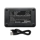 Dual-Ladegerät - DF-CNE170UH für Canon LC-E17 / LC-E17C / LP-E17 - Input: 5 Volt 2A; Output: 8,4 Volt 600mA