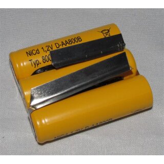 Akkupack für Hewlett Packard HP35 / HP TI-58 - 3,6 Volt 2000mAh / 7,20Wh Ni-MH zum Selbsteinbau