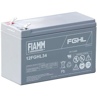 Fiamm - 12FGHL34 - 12 Volt 8400mAh Pb - Blei-Akku AGM, Hochstrom Longlife, Faston 6,3 mm