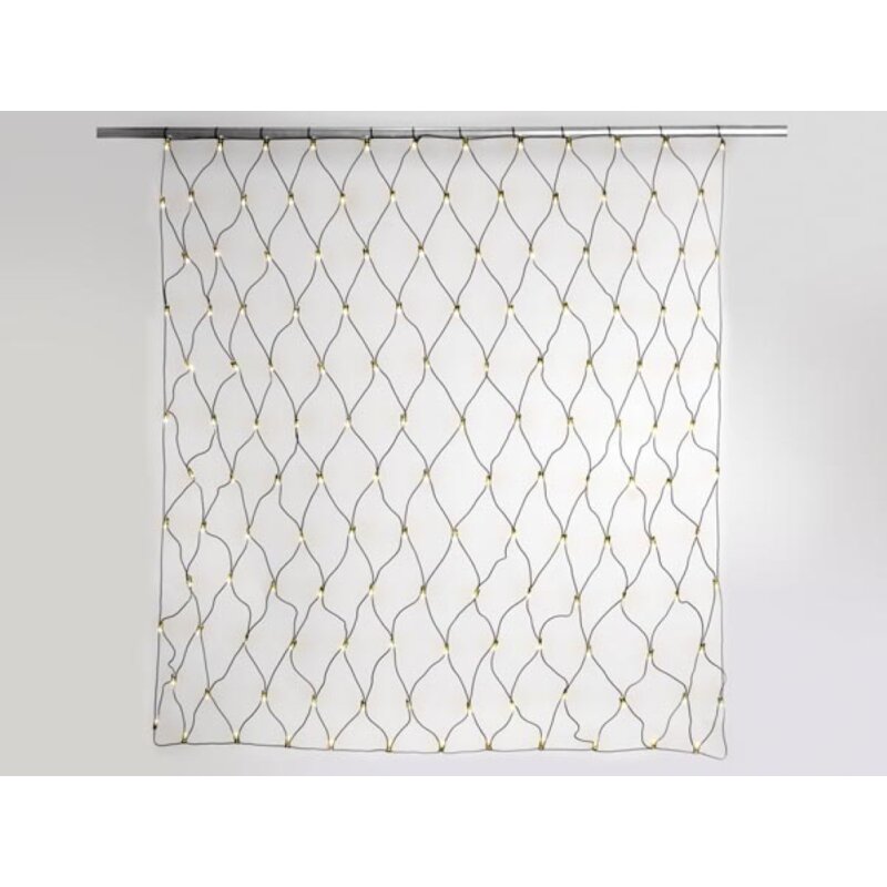 Lichternetz Outdoor - Weihnachtsdeko - 2 x 2 m - 144 LEDs warmweiß - 230 V