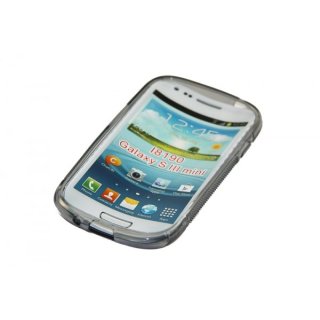 Silicon Case (S-Curve) Samsung I8190 Galaxy S3 mini tansparent / black
