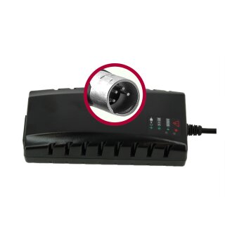 Ersatzladegerät 28495 für Derby Cycle eBikes - 42 Volt 3,0A Li-Ion - 4-poliger XLR Stecker