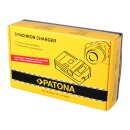 PATONA Synchron USB Ladegerät f. Canon NB4L NB-4L NB5L mit LCD-Display