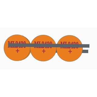 Akkupack für 3xML2430 - 3 Volt 300mAh Li-Ion zum Selbsteinbau
