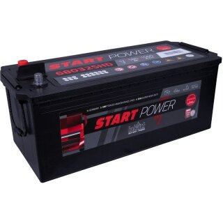 intAct Start-Power Truck 68032SHD – LKW-Starterbatterie 12V 180Ah 1000A (EN), Vibration Resistance V3