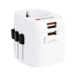 Reisestecker Pro Light USB (2xA)