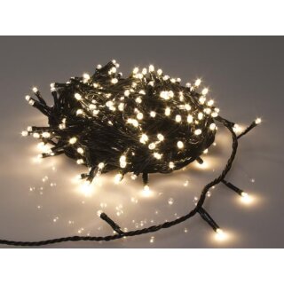 Sparkle Light LED - 20 m - 300 warmweiße Lampen - grünes Kabel - Modulator