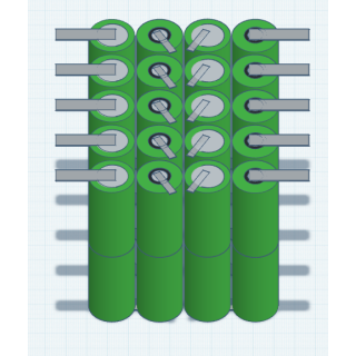 Akkupack für Astschere / Rebschere INFACO Elektrocoup F3010 - 48 Volt 3000mAh 144,00Wh zum Selbsteinbau