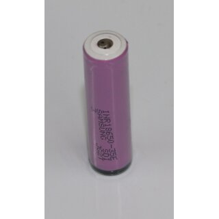 Ersatzakku für Taschenlampen - 3,7 Volt Li-Ion - mit Schutzschaltung und erhöhtem Pluspol